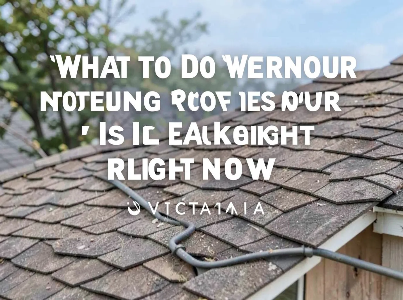 What to Do When Your Roof Is Leaking Right Now